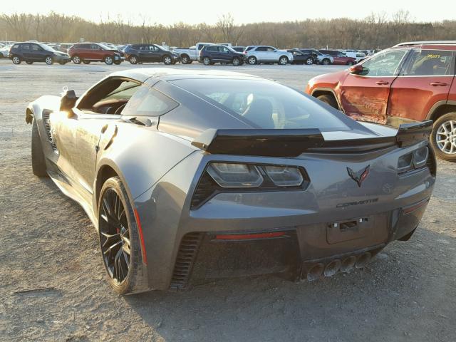 1G1YU2D62G5603457 - 2016 CHEVROLET CORVETTE 3 GRAY photo 3