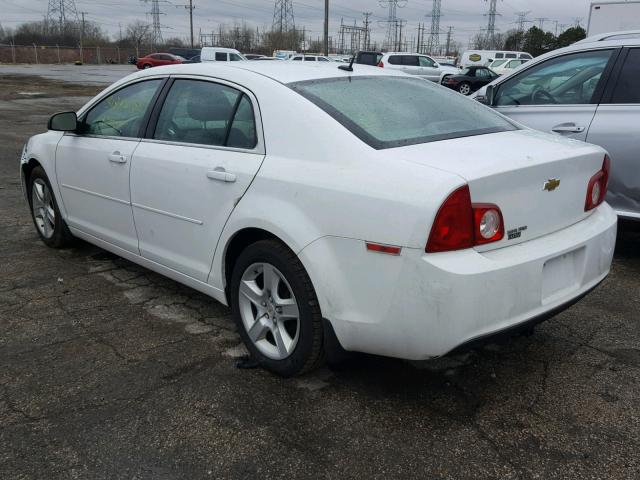 1G1ZB5E19BF188641 - 2011 CHEVROLET MALIBU LS WHITE photo 3