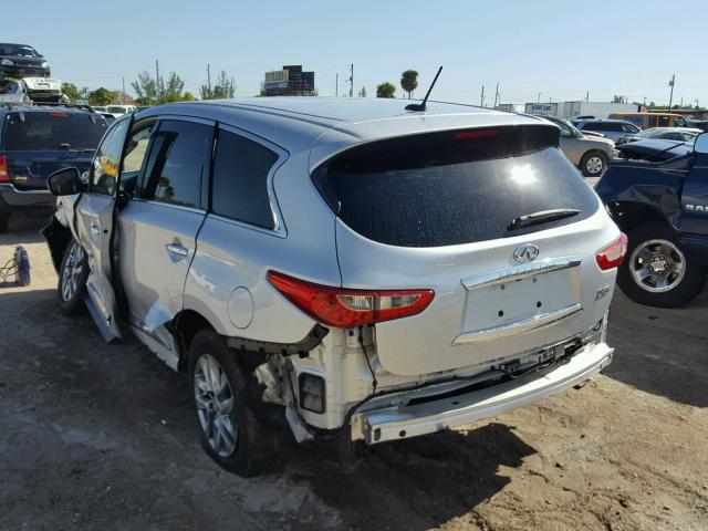 5N1AL0MN1DC341473 - 2013 INFINITI JX35 BASE SILVER photo 3