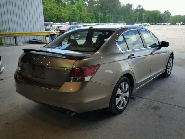 JHMCP268X9C001233 - 2009 HONDA ACCORD EXL TAN photo 4