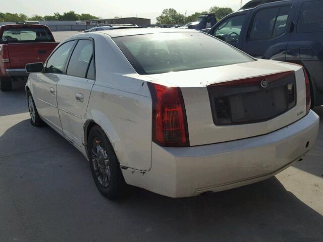 1G6DM577440116543 - 2004 CADILLAC CTS WHITE photo 3