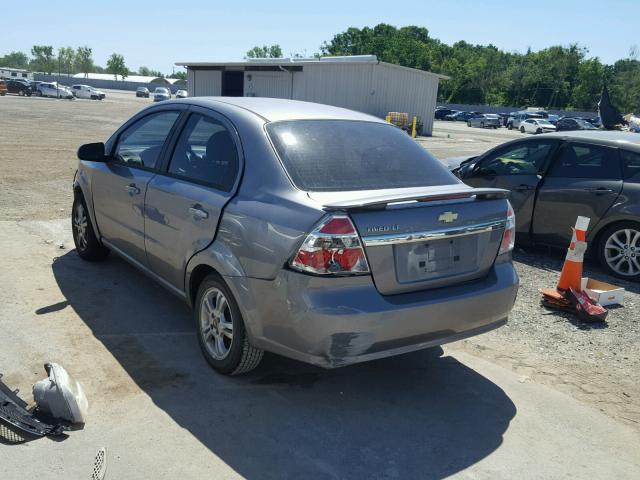 KL1TG5DE5BB236797 - 2011 CHEVROLET AVEO LT GRAY photo 3