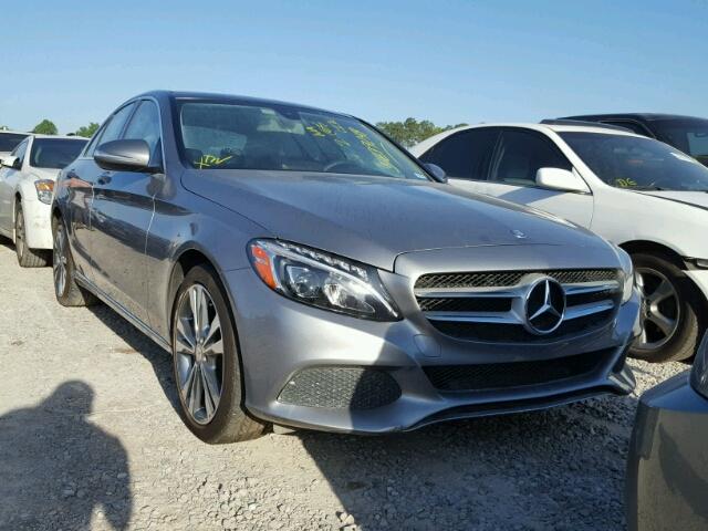 55SWF4KB7FU007597 - 2015 MERCEDES-BENZ C 300 4MAT GRAY photo 1