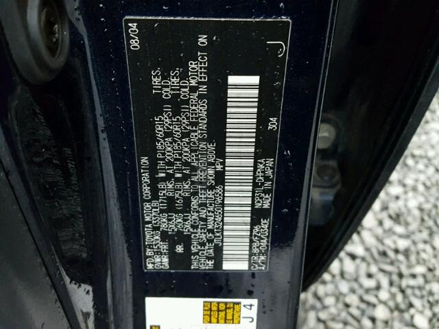 JTLKT324650196586 - 2005 TOYOTA SCION XB Blau Foto 10