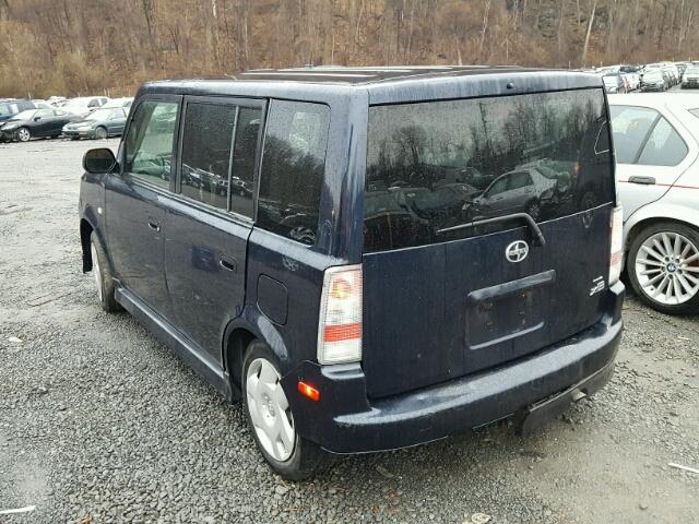 JTLKT324650196586 - 2005 TOYOTA SCION XB Blau Foto 3