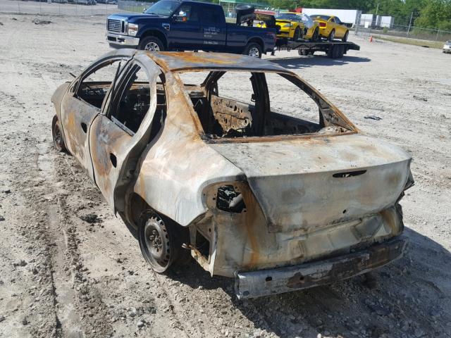 1P3ES46C7YD517650 - 2000 PLYMOUTH NEON BASE 烧焦的 照片 3