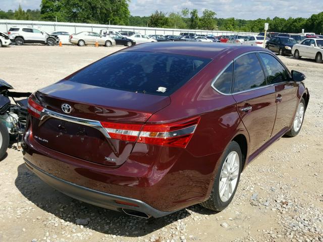 4T1BK1EB0EU103725 - 2014 TOYOTA AVALON BAS ბურგუნდია ფოტო 4