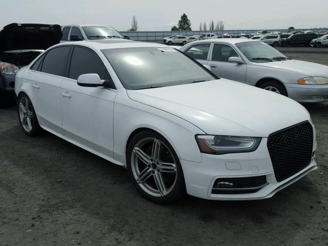 WAUBGAFL2DA199481 - 2013 AUDI S4 PREMIUM WHITE photo 1