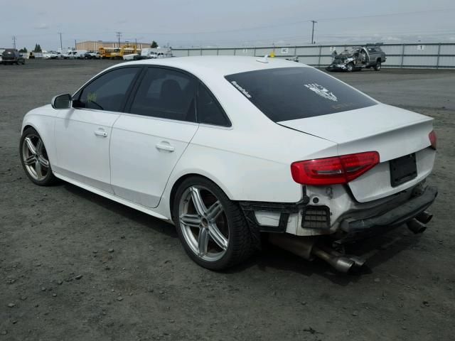 WAUBGAFL2DA199481 - 2013 AUDI S4 PREMIUM WHITE photo 3