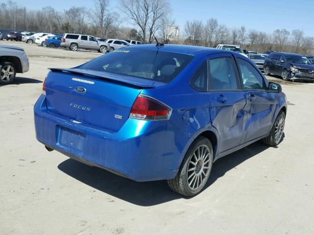 1FAHP3GN8AW160729 - 2010 FORD FOCUS SES BLUE photo 4