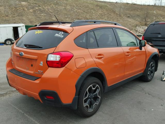 JF2GPACC5D2835786 - 2013 SUBARU XV CROSSTR ORANGE photo 4