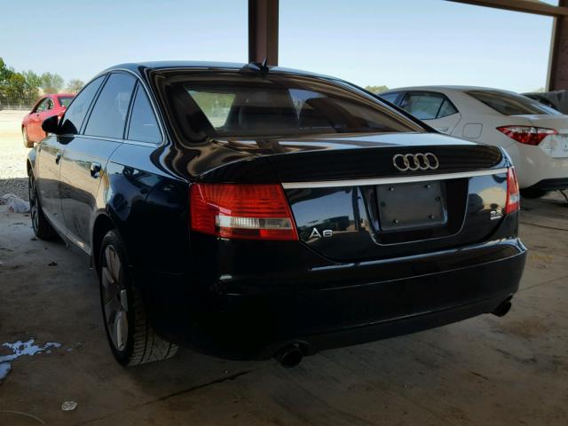 WAUDH74F46N175457 - 2006 AUDI A6 3.2 QUA BLACK photo 3