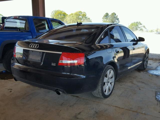 WAUDH74F46N175457 - 2006 AUDI A6 3.2 QUA BLACK photo 4