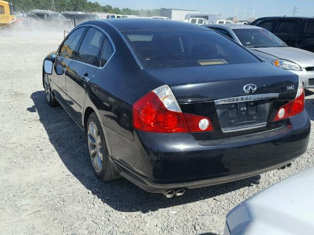 JNKBY01E06M207841 - 2006 INFINITI M45 BASE BLACK photo 3