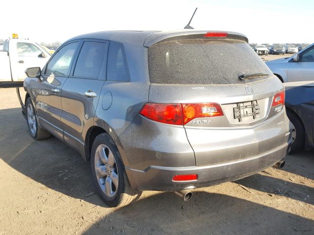 5J8TB18538A021252 - 2008 ACURA RDX TECHNO GRAY photo 3