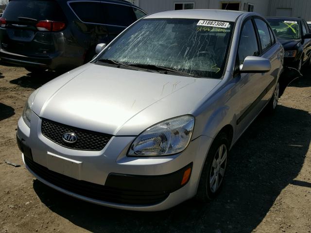 KNADE223496548967 - 2009 KIA RIO BASE SILVER photo 2