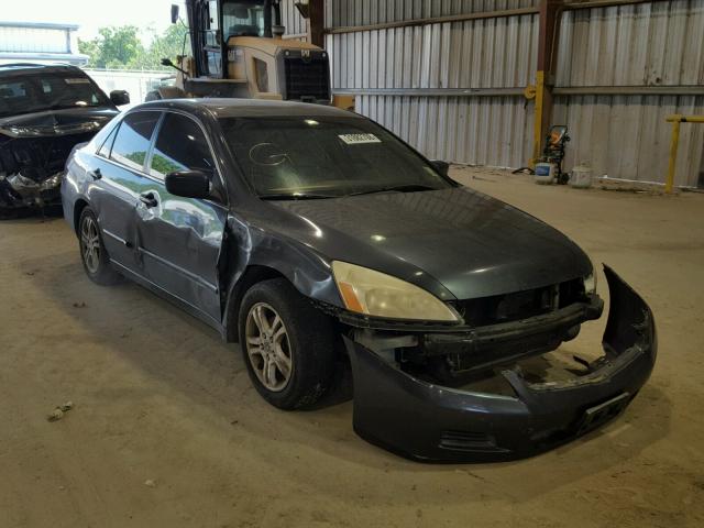 JHMCM56367C014640 - 2007 HONDA ACCORD SE BLUE photo 1