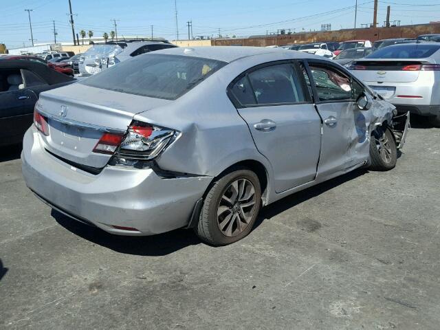 19XFB2F92DE238516 - 2013 HONDA CIVIC EXL SILVER photo 4