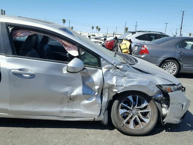 19XFB2F92DE238516 - 2013 HONDA CIVIC EXL SILVER photo 9