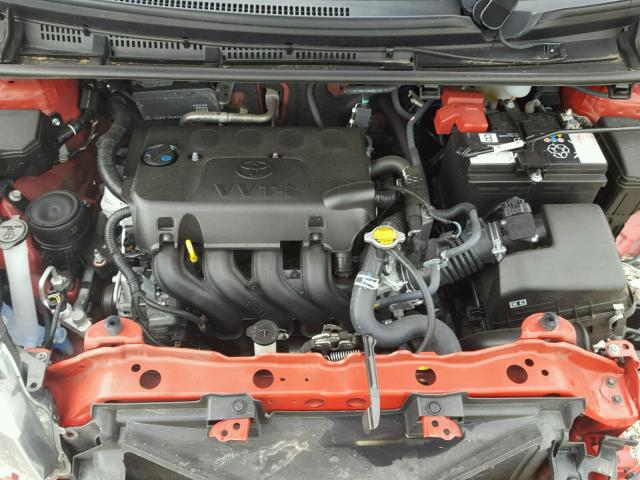 VNKKTUD39GA059958 - 2016 TOYOTA YARIS L RED photo 7