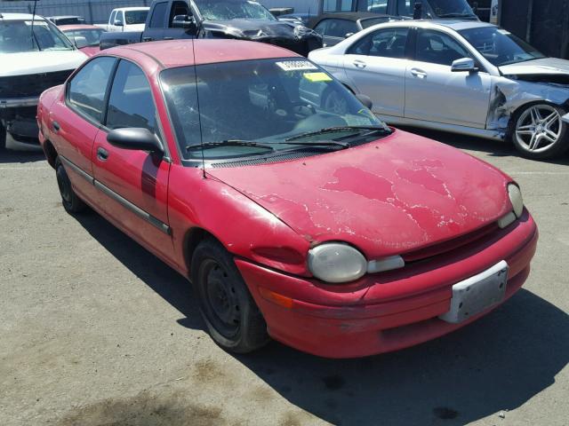 1P3ES27C1VD204513 - 1997 PLYMOUTH NEON BASE 红色 照片 1