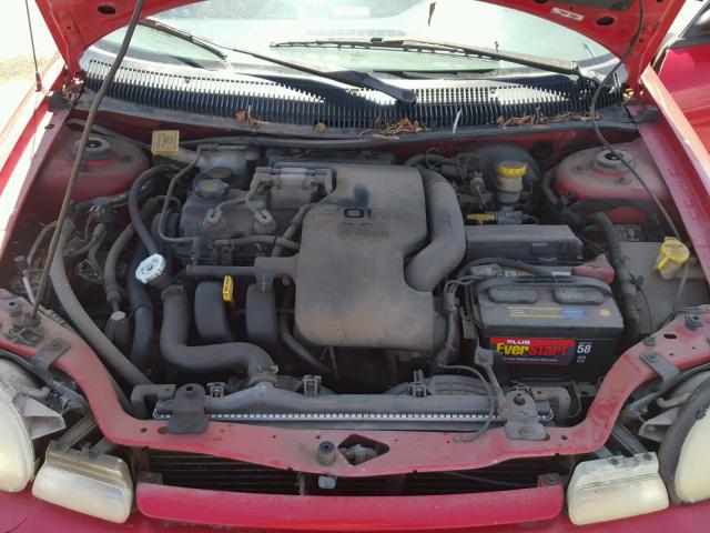 1P3ES27C1VD204513 - 1997 PLYMOUTH NEON BASE 红色 照片 7