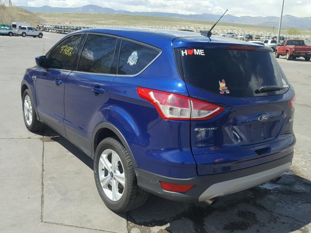 1FMCU0GX9DUD75321 - 2013 FORD ESCAPE SE BLUE photo 3