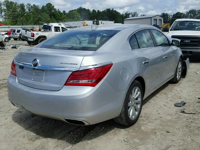 1G4GB5G3XFF266696 - 2015 BUICK LACROSSE SILVER photo 4