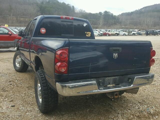 1D7KS28C57J526714 - 2007 DODGE RAM 2500 S BLUE photo 3