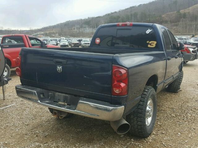 1D7KS28C57J526714 - 2007 DODGE RAM 2500 S BLUE photo 4