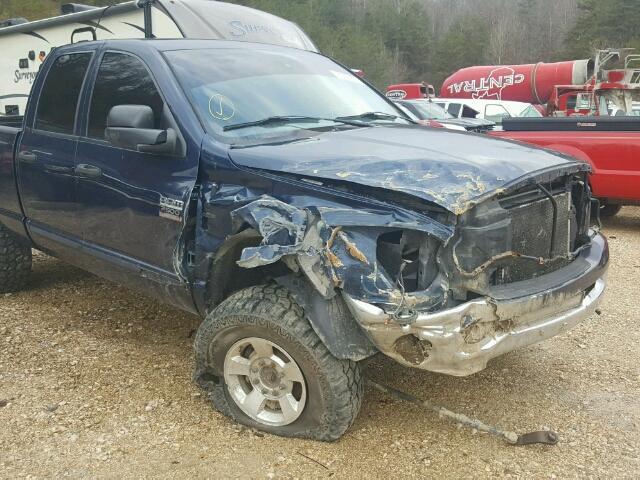 1D7KS28C57J526714 - 2007 DODGE RAM 2500 S BLUE photo 9