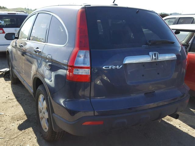 JHLRE48777C100125 - 2007 HONDA CR-V EXL BLUE photo 3