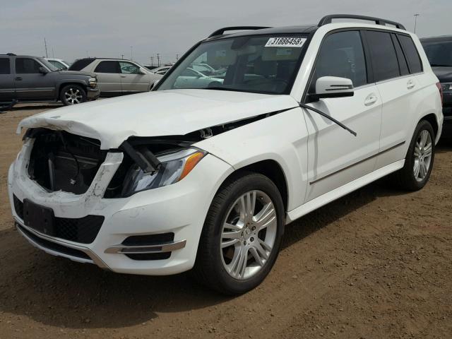 WDCGG8JB6DG034654 - 2013 MERCEDES-BENZ GLK 350 4M WHITE photo 2