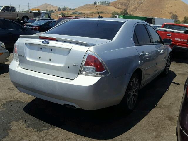 3FAHP07Z79R125714 - 2009 FORD FUSION SE SILVER photo 4