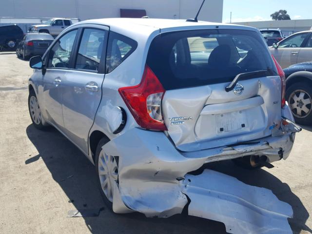 3N1CE2CP5EL431840 - 2014 NISSAN VERSA NOTE SILVER photo 3