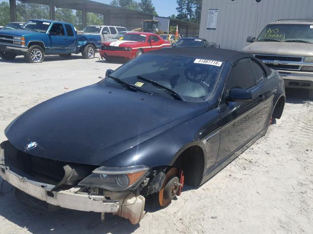 WBAEK13476CN78878 - 2006 BMW 650 I შავი ფოტო 2