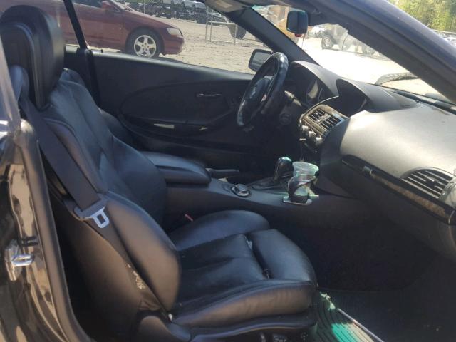 WBAEK13476CN78878 - 2006 BMW 650 I შავი ფოტო 5