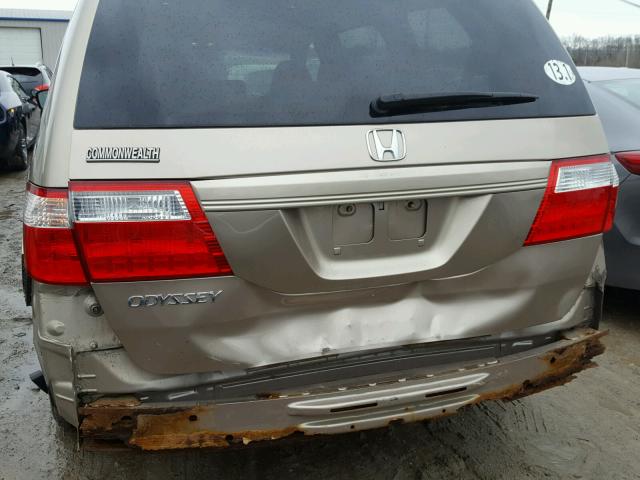 5FNRL38217B044929 - 2007 HONDA ODYSSEY LX TAN photo 9