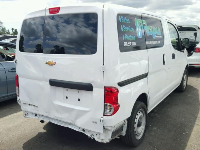 3N63M0YN9FK702219 - 2015 CHEVROLET CITY EXPRE WHITE photo 4