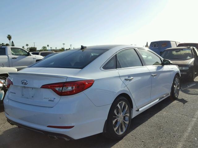 5NPE34AB7FH113749 - 2015 HYUNDAI SONATA SPO WHITE photo 4