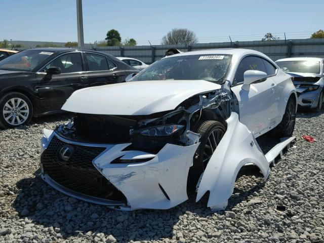 JTHHA5BC5H5006474 - 2017 LEXUS RC 200T WHITE photo 2