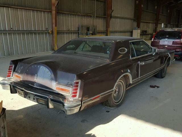7Y89A871509 - 1977 LINCOLN CONTINENTL BROWN photo 4