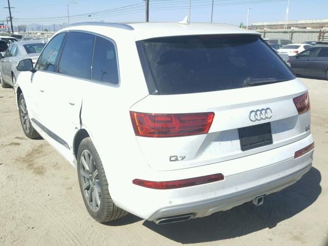 WA1LAAF73HD058784 - 2017 AUDI Q7 PREMIUM WHITE photo 3