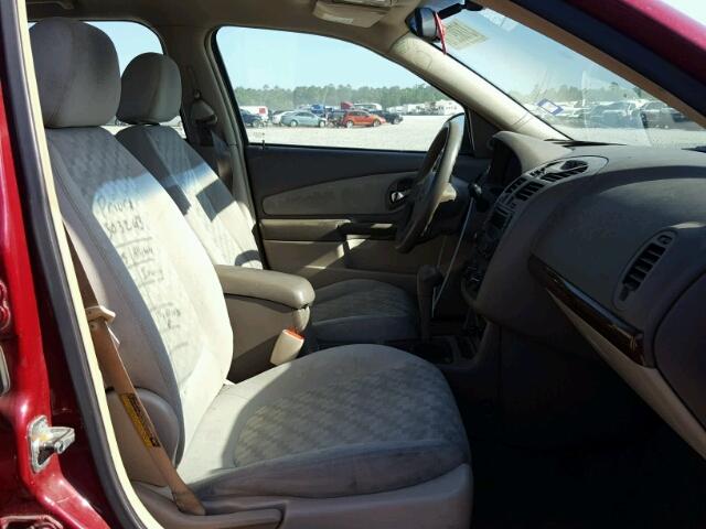 1G1ZT52895F258108 - 2005 CHEVROLET MALIBU LS 红色 照片 5