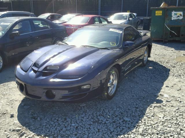 2G2FV22G122163280 - 2002 PONTIAC FIREBIRD F BLUE photo 2