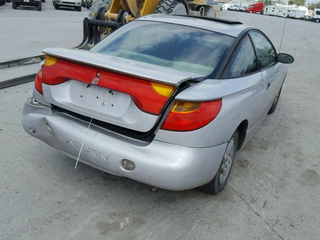 1G8ZP12881Z203219 - 2001 SATURN SC1 SILVER photo 4