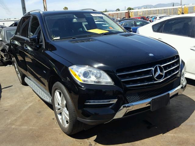 4JGDA5HB7CA024937 - 2012 MERCEDES-BENZ ML 350 4MA BLACK photo 1