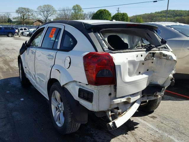 1B3CB3HA2AD611195 - 2010 DODGE CALIBER MA WHITE photo 3