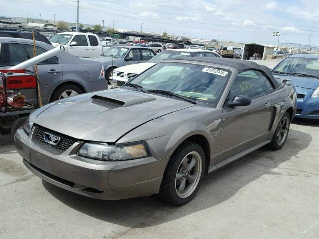 1FAFP45X22F134419 - 2002 FORD MUSTANG GT BROWN photo 2