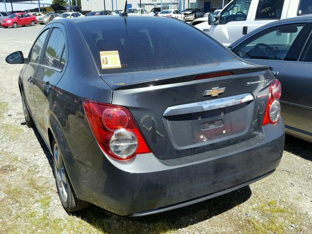 1G1JE5SB6E4219135 - 2014 CHEVROLET SONIC LTZ GRAY photo 3